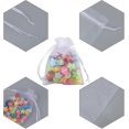 thumbnail image 4 of Pack Of 100 White Organza Sachets, 7 X 9 Cm, Organza Gift Pouch, Jewelry Pouch, Wedding Sachets, Lavender Sachets, Wedding Favor, 4 of 5