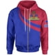 thumbnail image 3 of Nueva moda deportiva con estampado de bandera haitiana, sudaderas con capucha con cremallera, emblema nacional de la isla de Haití del mar Caribe, impresión 3D, jerseys de manga larga, 3 of 5
