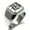 Silver, variant on Stainless Steel Letter B Initial Old English Monogram Engraved Engraved Square Flat Top Biker Style Polished Signet Ring