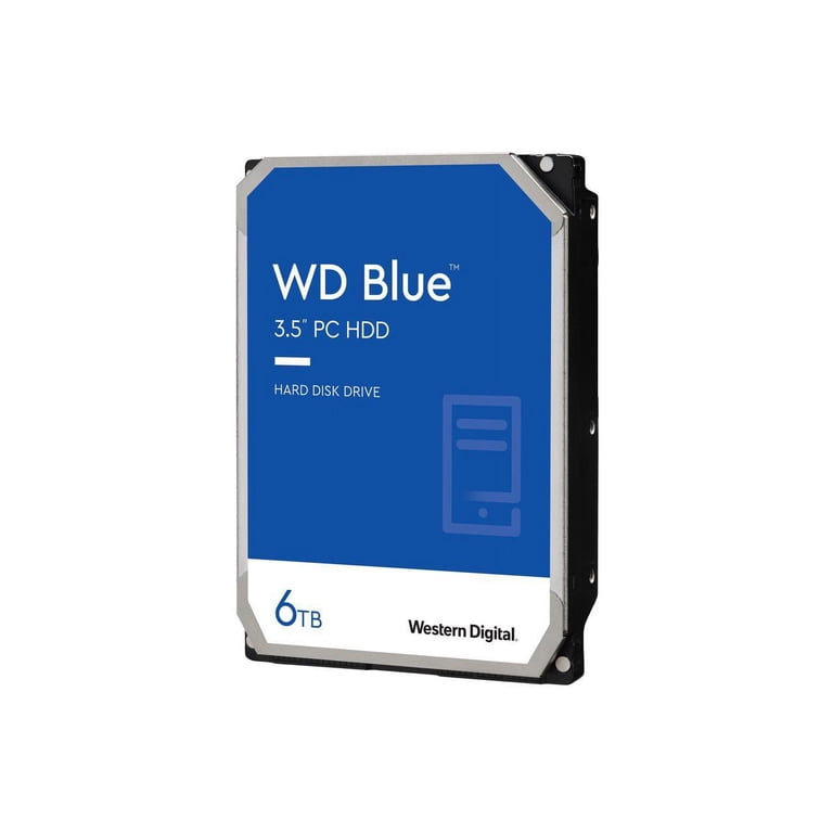 WD 6TB Blue HDD, Desktop PC Internal Drive, 3.5'', 5400 RPM, 256MB WD 6TB Blue HDD, Desktop PC Internal Drive, 3.5'', 5400 RPM, 256MB