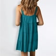 thumbnail image 7 of Giftesty Summer Dresses for Women Fashion Summer Casual Suspenders Round-Neck Solid Color Sleeveless Dress, 7 of 7