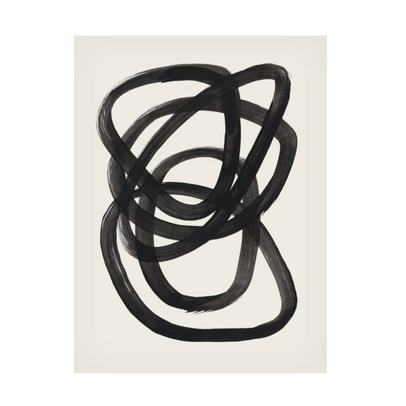 Trademark Fine Art Ejaaz Haniff Ink Spiral Rings Canvas Wall Art