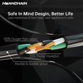 thumbnail image 3 of Cable de extensión HUANCHAIN para interiores y exteriores, 15 pies, impermeable, negro, 3 of 6