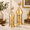 Moonlight Lantern, variant on Sunburst Lantern Set of 2 Metal Decorative Candle Holders for Indoor Outdoor Eid Ramadan Decor