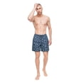 thumbnail image 3 of Rokka&Rolla Men's 7'' Pattern Swim Shorts with Compression Liner, 3 of 12