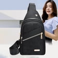 thumbnail image 7 of LEFXSMR Sling Bag for Women & Man, Multi Pocket Storage Bags with Adjustable Strap, Portable Crossbody Bags for Women Men Outdoor Sport, Black, 7 of 7