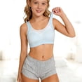 thumbnail image 4 of hengsof Girls' Developmental Underwear, Summer Fashion Solid Color Thin Comfortable Breathable Vest Bra, Suitable for Children, 4 of 5