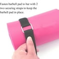 thumbnail image 2 of Barbell Pad Hip Thrust Pad Squat Pad Foam Sponge High Density Rebound for Squat,Lunge,Hip Thrust,Back,Crotch Suitable for Gym Standard Olympic Barbell, 2 of 5