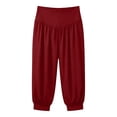 thumbnail image 6 of Maean Womens Capris Pants High Waist Lounge Joggers Workout Gym Yoga Casual Stretchy Capri Pant, 6 of 7