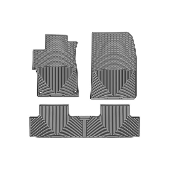 WeatherTech All-Weather Floor Mats compatible with Honda Civic Si, Civic - 1st & 2nd Row, Grey