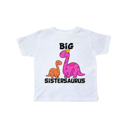 - Big Sistersaurus with Cute Sibling Dinosaurs Toddler T-Shirt