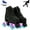 black camouflage with flash wheel, variant on ManyFun Roller Skates for Women and Men Cowhide High-Top Shoes Classic Double-Row Roller Skate Four-Wheel Roller Skates for Men Girls Unisex Christmas