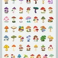 thumbnail image 4 of 35pcs-50pcs Colorful Mushroom Stickers Nature Stationery Stickers Fantasy PVC Stickers for Laptops Suitcases, 4 of 9
