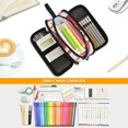 thumbnail image 5 of FORMRS Pencil Case with 3 Compartments Zipper Pouch, Elementary School Level and up, Red Lobster, 5 of 8