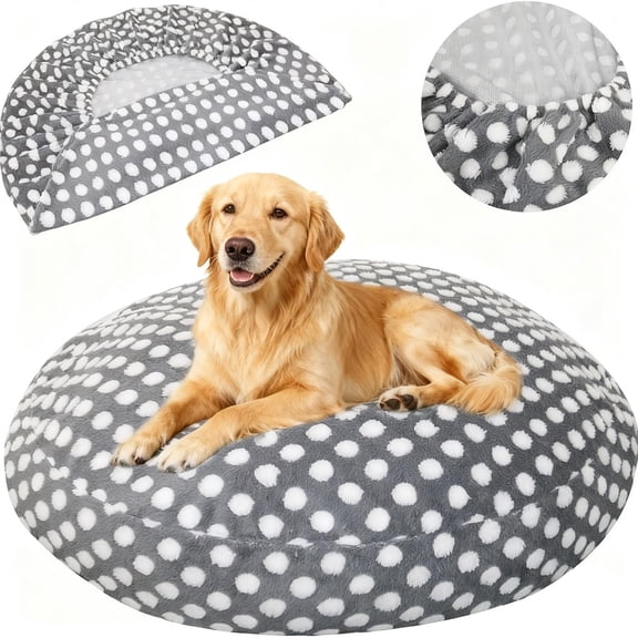 Waterproof Dog Bed Cover Replacement Washable,Waterproof Leak Protection, 30in/45in Scratch-Resistant Microfiber for Indoor Outdoor Pet Beds