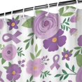 thumbnail image 4 of Vintage Botanical and Butterfly Bathroom Curtain 36x72, Romantic Floral Pattern, Quick-Drying Polyester Material, 4 of 5