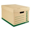 Universal Recycled Record Storage Box, Letter, 12 x 15 x 10, Kraft, 12/Carton