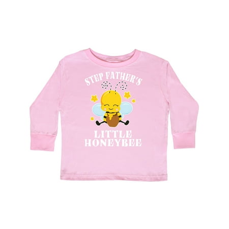 

Inktastic Cute Bee Step Father s Little Honeybee with Stars Gift Toddler Boy or Toddler Girl Long Sleeve T-Shirt