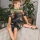 thumbnail image 4 of Balery Daisy Sleeping Sloth Conjunto de Pijama Infantil de Manga Corta con Estampado – Ropa de Dormir de Algodón Suave-3X-Large, 4 of 6