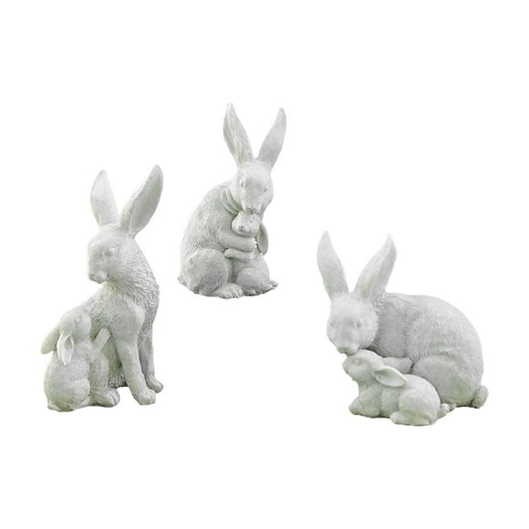 Easter Resin Rabbit Sculpture - Vintage Rustic Style for Home Decor | Easter Decorations, Easter Gifts, Easter Decor