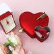 thumbnail image 5 of Caja De Regalo Joyero de doble corazón con rosa roja preservada, regalo romántico para mujer (1 unidad) JASKFLY, 5 of 9