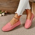 thumbnail image 4 of Viluyesy Womens Loafer Shoes, Slip-On Soft Sole Shallow Comfort Casual Office Dressy Flats Pink, 4 of 7
