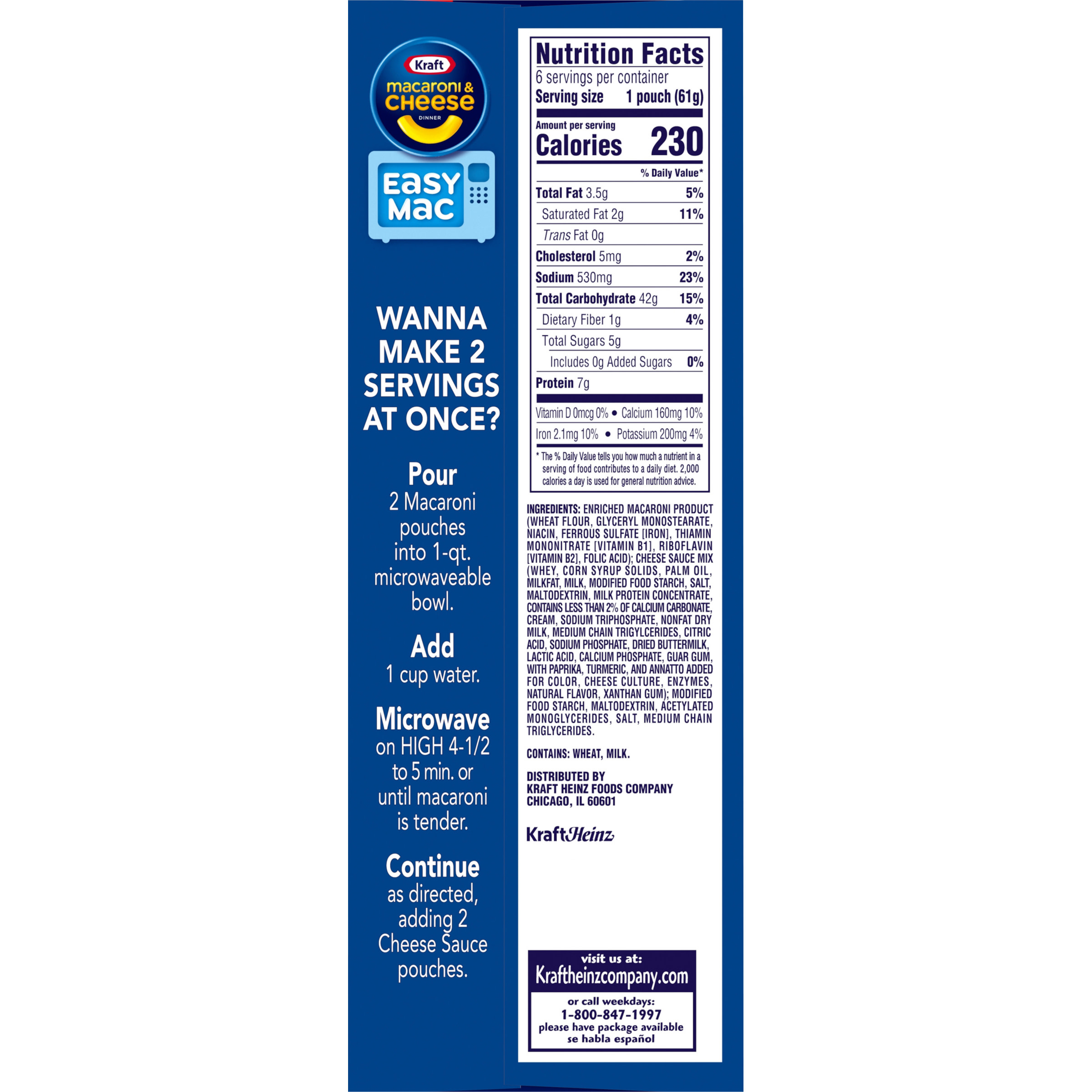 Kraft Easy Mac Extreme Cheese Mac N Cheese Macaroni and Cheese Microwavable Dinner, 6 ct Packets - image 5 of 8