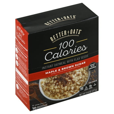 Post Foods Better Oats 100 Calories Oatmeal, 10