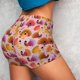 thumbnail image 4 of Balery Happy Thanksgiving Turkey Pantalones cortos de entrenamiento estampados para mujer, sin costuras, ajustados, para gimnasio, yoga, correr, deportes, ejercicio activo, fitness.-Large, 4 of 8