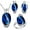Dark Blue, variant on White Gold Plated Purple Crystal Wedding Anniversary Charm Necklace Rings and Earrings Women Jewelry Set Cheap for Birldal(Purple, Size 10) T472