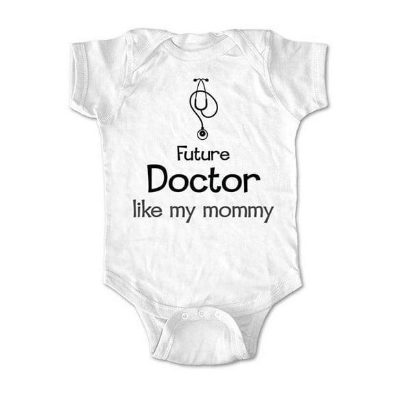 Future Doctor like my Mommy - wallsparks cute & funny Brand - baby one piece bodysuit - Great baby shower gift!