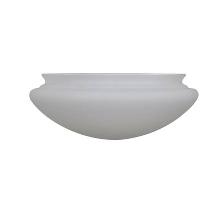 24 In White Ceiling Fan Replacement Cover Frosted Glass Bowl Home