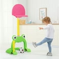 thumbnail image 2 of Costway 3-in-1 Kids Basketball Hoop Set Adjustable Sports Activity Center w/Balls, 2 of 10