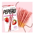 thumbnail image 3 of Pepero Strawberry Biscuit Sticks Covered in Strawberry Flavored Cream and Cookie Chips, Lotte, 8 Packs, 9oz, 1 Box, 3 of 4