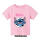 thumbnail image 4 of Camiseta nueva de verano 2024 para niños de 3 a 14 años, camiseta con estampado Kawaii de Lilo & Stitch, camiseta para niños, estilo casual de moda, 4 of 4