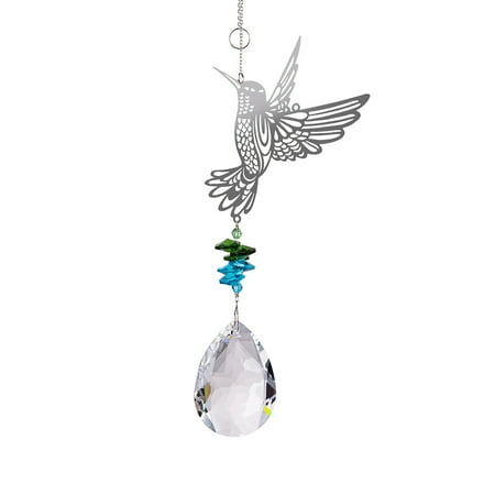 

LEZHAN Pendant Sparkling No Cracking Faux Crystal Drop Shape Hangings for Gift