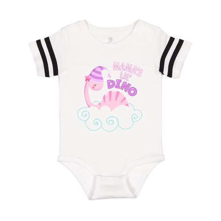 

Inktastic Mama s Lil Dino with Cute Pink Baby Dinosaur Gift Baby Boy or Baby Girl Bodysuit