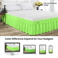 thumbnail image 4 of SGI Bedding 9 Inch Wrap Around Bed Skirt | Microfiber Bed Skirt | Fade Resistant, Wrinkle Free, Anti-static, Decorative, Extra Storage Space, Clutter-Free | Twin, Parrot Green, 4 of 8
