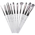 thumbnail image 2 of 12Pcs Professional Art Painting Brushes Watercolor Painting Brushes for Students, 2 of 3