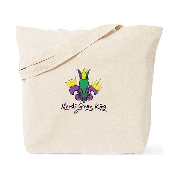 CafePress - Mardi Gras King Tote Bag - Unisex Canvas Tote Bag, Beige, 1-Piece