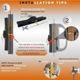 Glass Entry Lock Set Sliding Glass Door Handle Set with Mortise Lock - 3-15/16