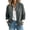 Gray, variant on Women's Bomber Jackets, Lightweight Long Sleeve Zip up Coat, Fashion Casual Windbreaker Fall Jackets with Pockets Outerwear