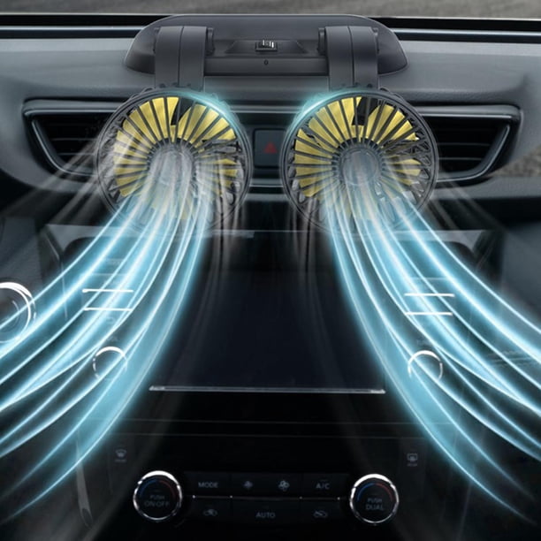 Ventilador de Coche Cola Enfriador Eléctrico 12V