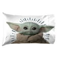 thumbnail image 4 of Baby Yoda Powerful Child Kids 4-Piece Full Sheet Set, Microfiber, Blue, Star Wars, 4 of 11