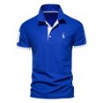 thumbnail image 2 of LRGSHF Men's&nbsp;Polo Shirts Short Sleeve Tops with Embroidery Summer Comfortable Slim Fit Pullover Basic Lightweight Golf Shirt, 2 of 4