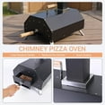 thumbnail image 6 of Outdoor Wood Fired Pizza Oven - Portable 12" Pizza Maker with Thermometer, Gas Hose & Pizza Stone for Backyard or Camping, 6 of 6