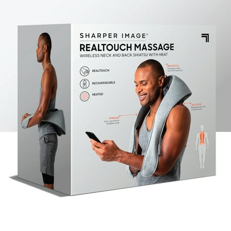 Sharper Image - Realtouch Shiatsu Massager - Grey