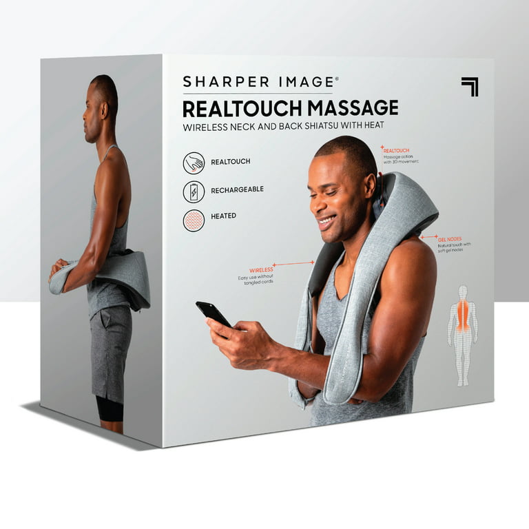 Sharper Image Heated Neck And Shoulder Massager Wrap : Target