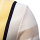 thumbnail image 4 of Ceisia Vertical Stripe Knit Top Men's Slim Fit Short Sleeve Casual Button-Down Shirt Beige M Gifts, 4 of 7