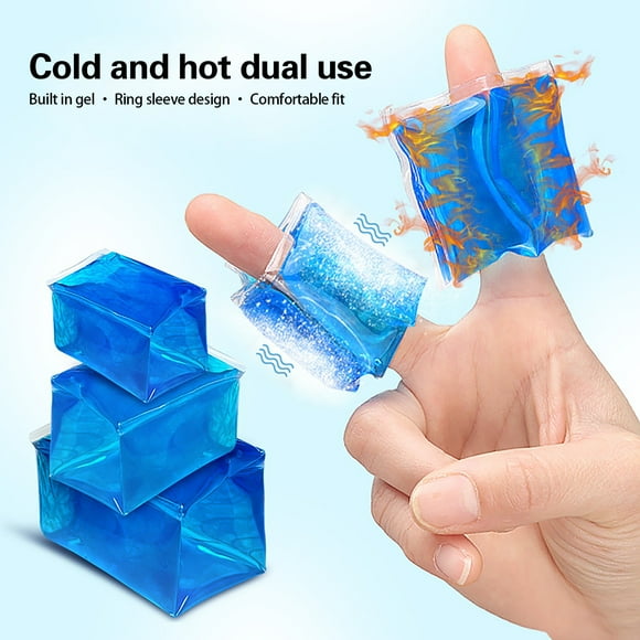 Oliegs Manchon de Compression en Gel Froid pour Doigts et Orteils, Réutilisable pour Cryothérapie, Blessures, Tendinite Ou Entorses et Latex. 5ml